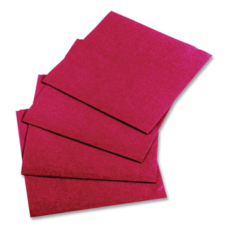 Beverage Napkins, 2-Ply, 9 1/2 x 9 1/2, Red, 1000/Carton