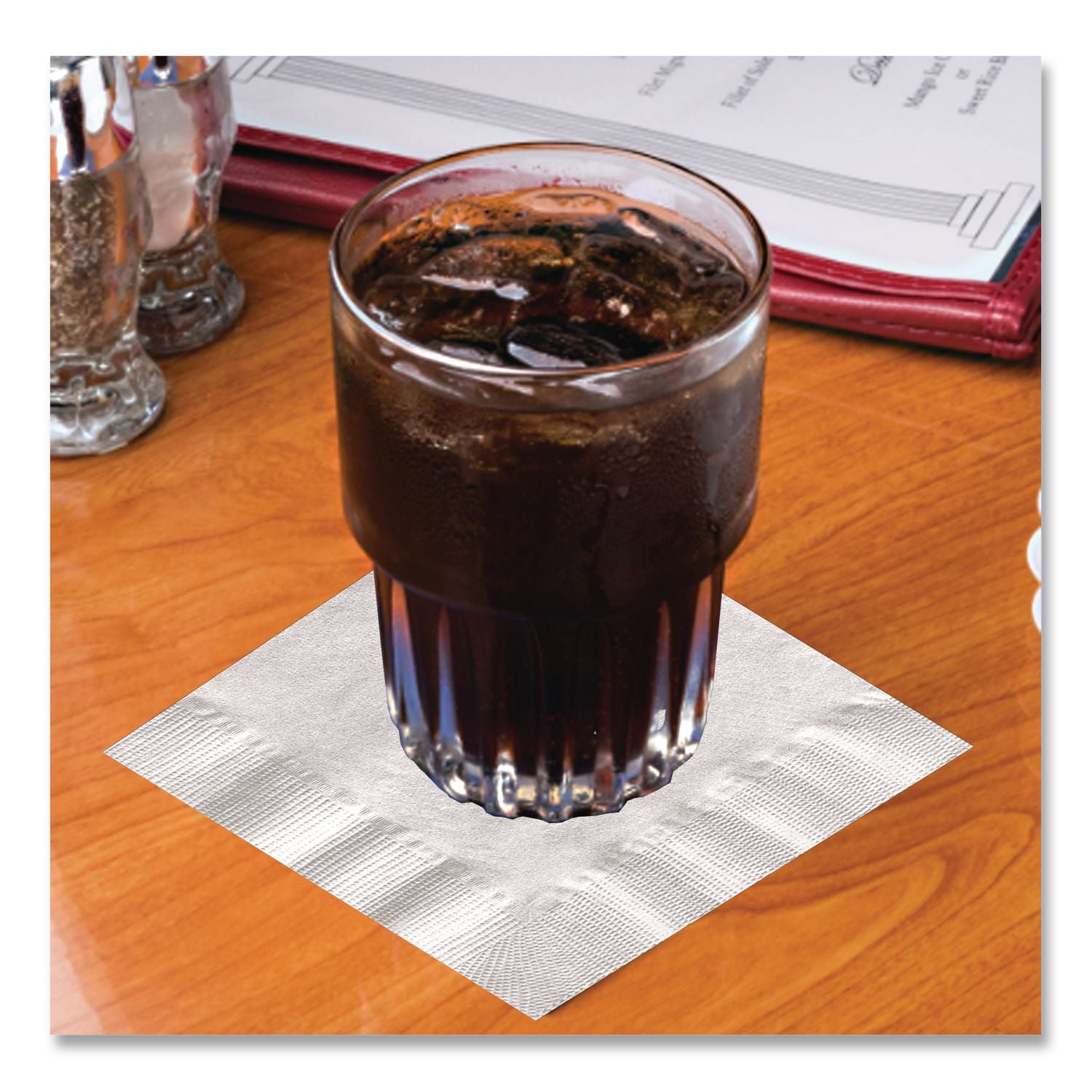 Beverage Napkins, 2-Ply, 9 1/2 x 9 1/2, White, 3000/Carton