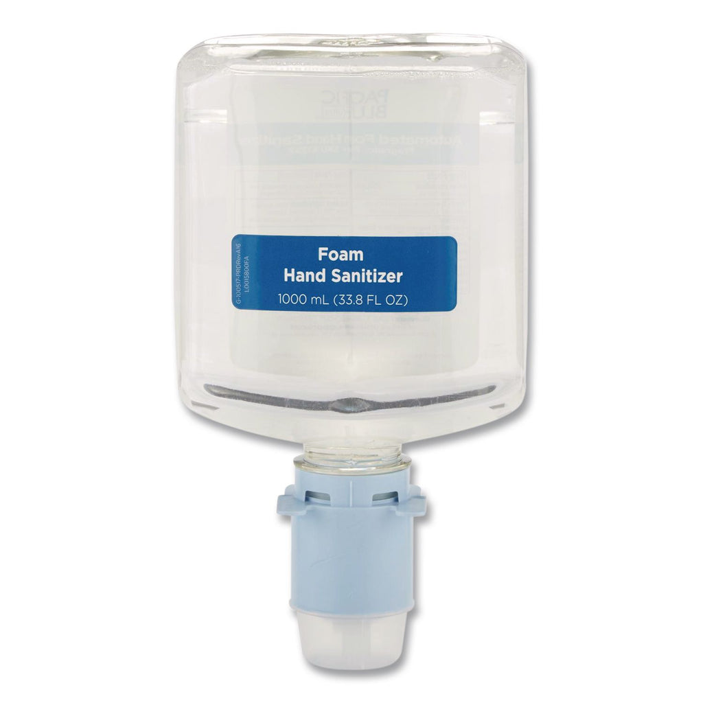 Pacific Blue Ultra Automated Sanitizer Dispenser Refill Foam Hand Sanitizer, 1,000 mL Bottle, Fragrance-Free, 3/Carton