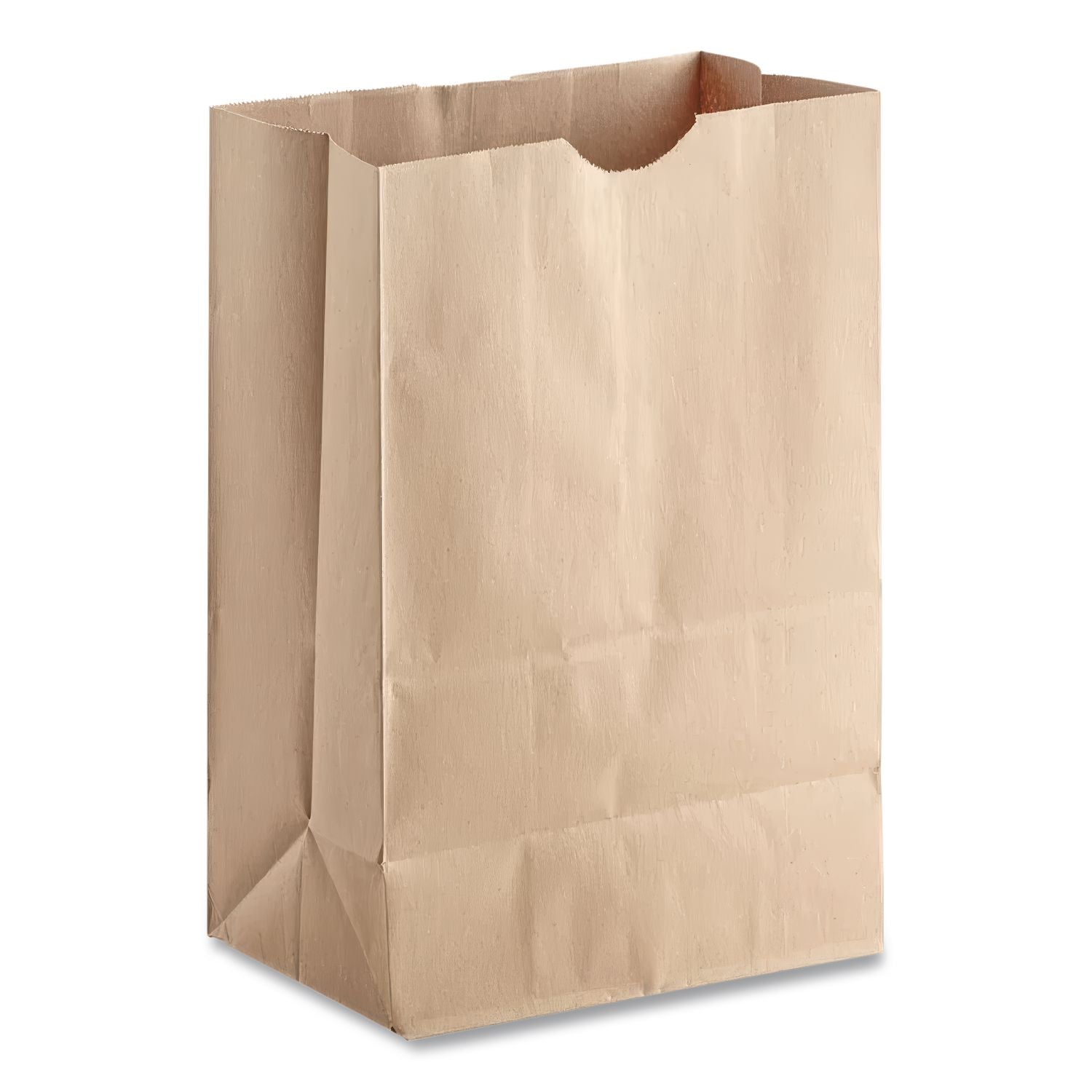 Grocery Paper Bags, 40 lb Capacity, 1/6 BBL, 12" x 7" x 17", Kraft, 400 Bags