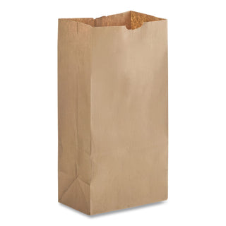 Grocery Paper Bags, #12, 7" x 4.38" x 13.75", Kraft, 500 Bags