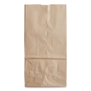 Grocery Paper Bags, 50 lb Capacity, #16, 7.75" x 4.81" x 16", Kraft, 500 Bags