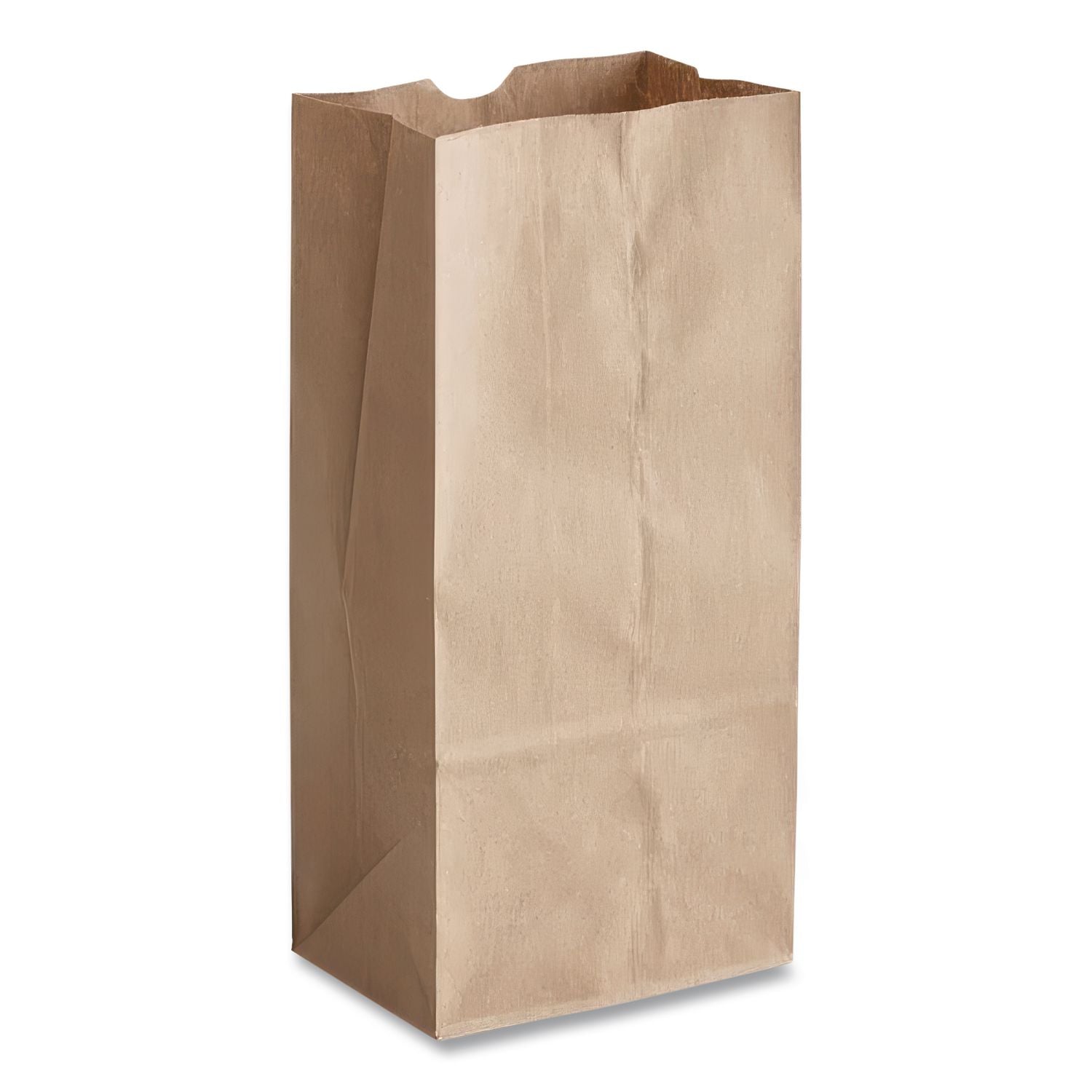 Grocery Paper Bags, 50 lb Capacity, #10, 6.31" x 4.19" x 13.38", Kraft, 500 Bags
