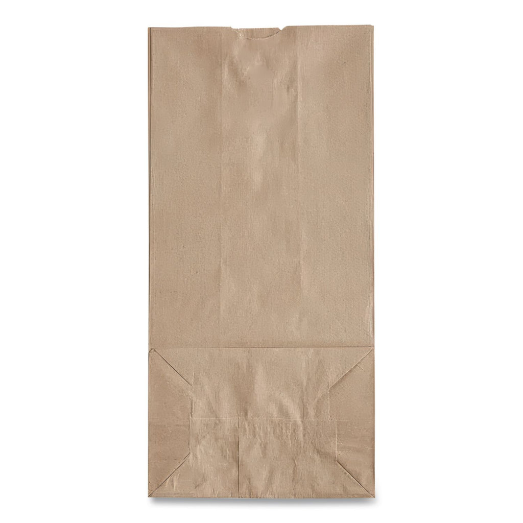 Grocery Paper Bags, 50 lb Capacity, #10, 6.31" x 4.19" x 13.38", Kraft, 500 Bags