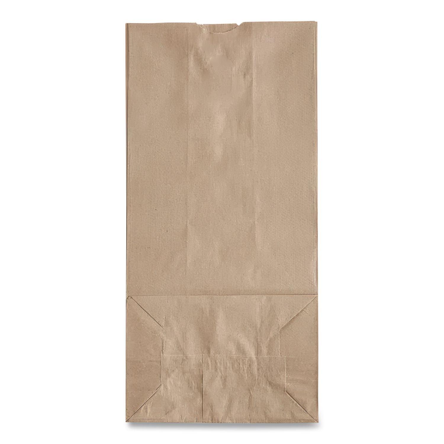 Grocery Paper Bags, 50 lb Capacity, #10, 6.31" x 4.19" x 13.38", Kraft, 500 Bags