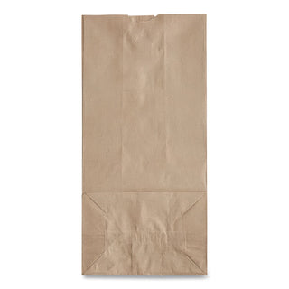 Grocery Paper Bags, 50 lb Capacity, #10, 6.31" x 4.19" x 13.38", Kraft, 500 Bags