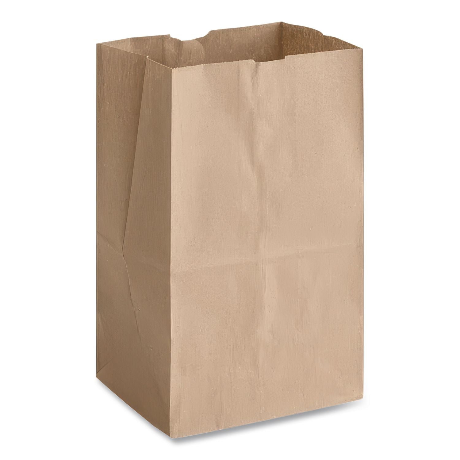 Grocery Paper Bags, 40 lb Capacity, #20 Squat, 8.25" x 5.94" x 13.38", Kraft, 500 Bags