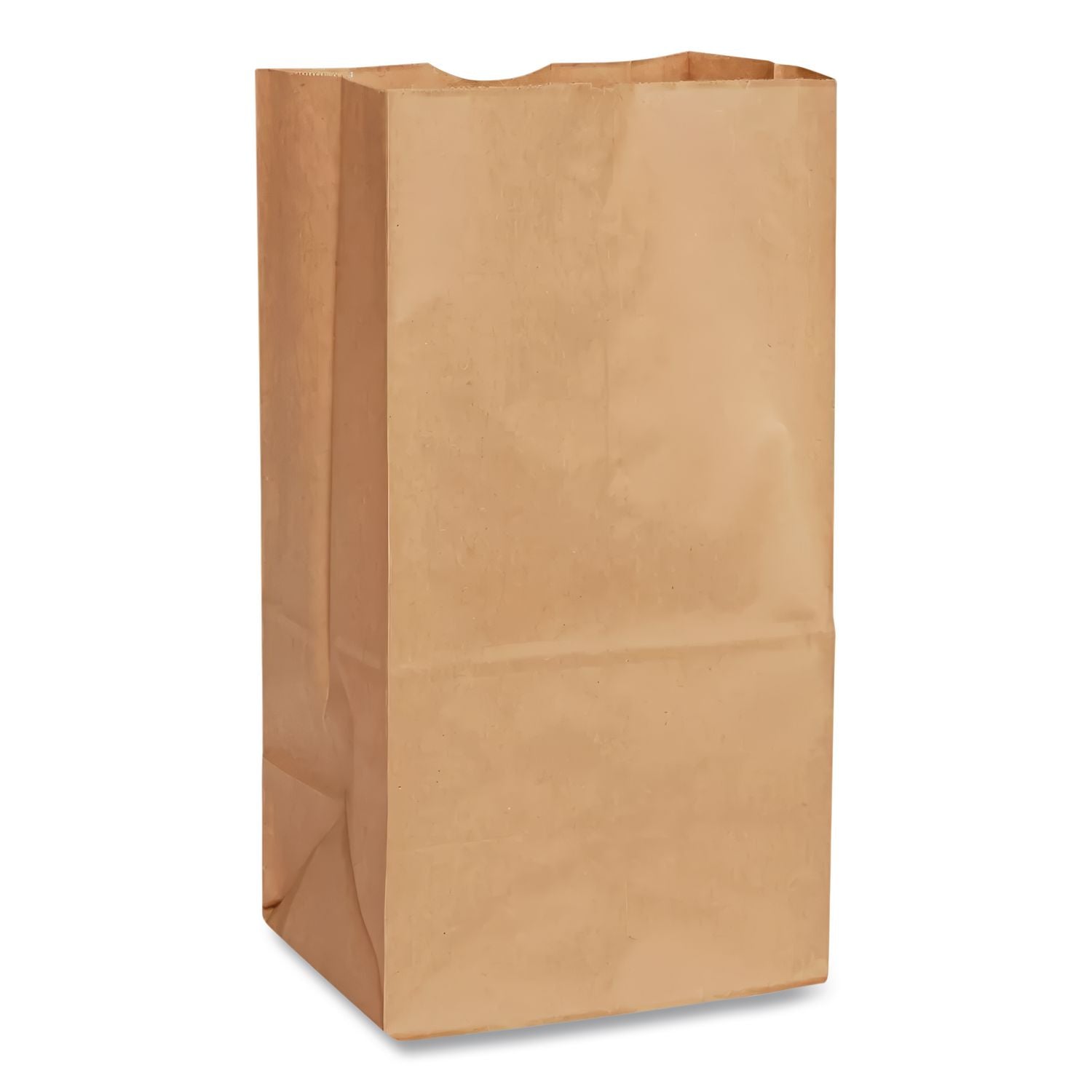 Grocery Paper Bags, 35 lb Capacity, #8, 6.13" x 4.17" x 12.44", Kraft, 500 Bags