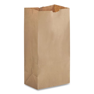 Grocery Paper Bags, 5-10 lb Capacity, #12, 7.06" x 4.5" x 13.75", Kraft, 500 Bags