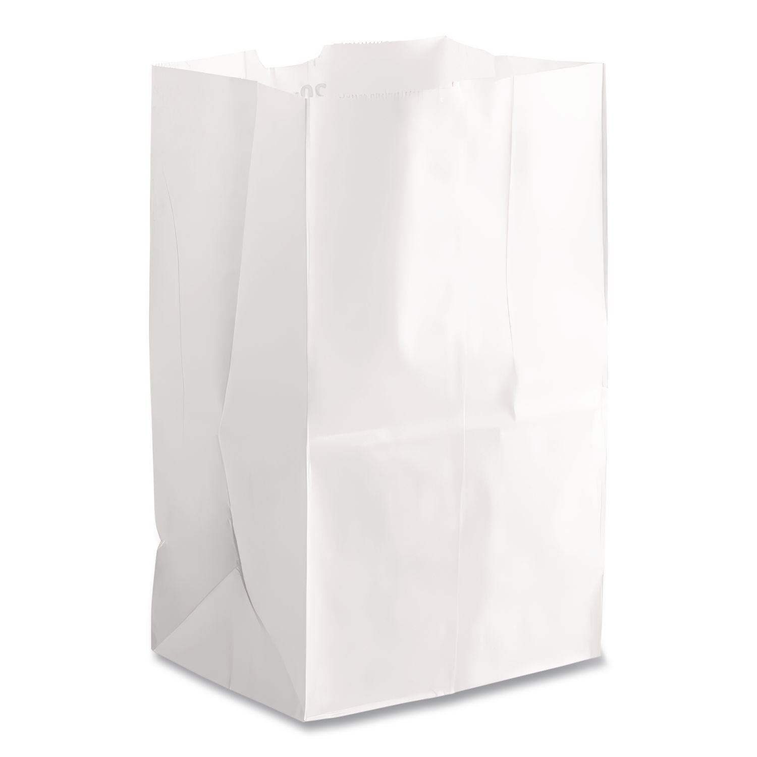 Grocery Paper Bags, 40 lb Capacity, #20 Squat, 8.25" x 5.94" x 13.38", White, 500 Bags