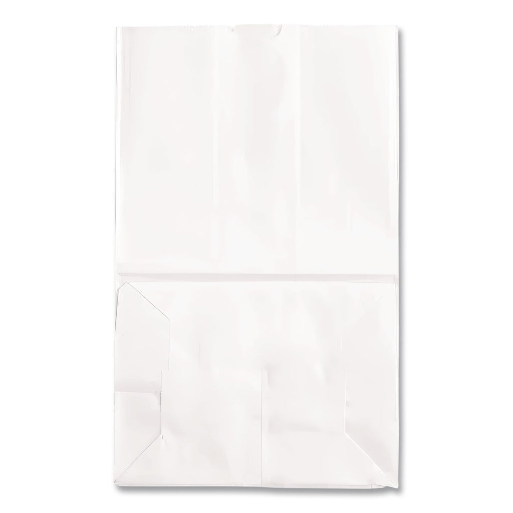 Grocery Paper Bags, 40 lb Capacity, #20 Squat, 8.25" x 5.94" x 13.38", White, 500 Bags