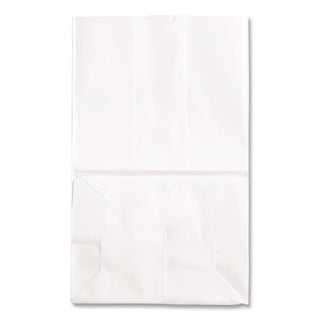 Grocery Paper Bags, 40 lb Capacity, #20 Squat, 8.25" x 5.94" x 13.38", White, 500 Bags