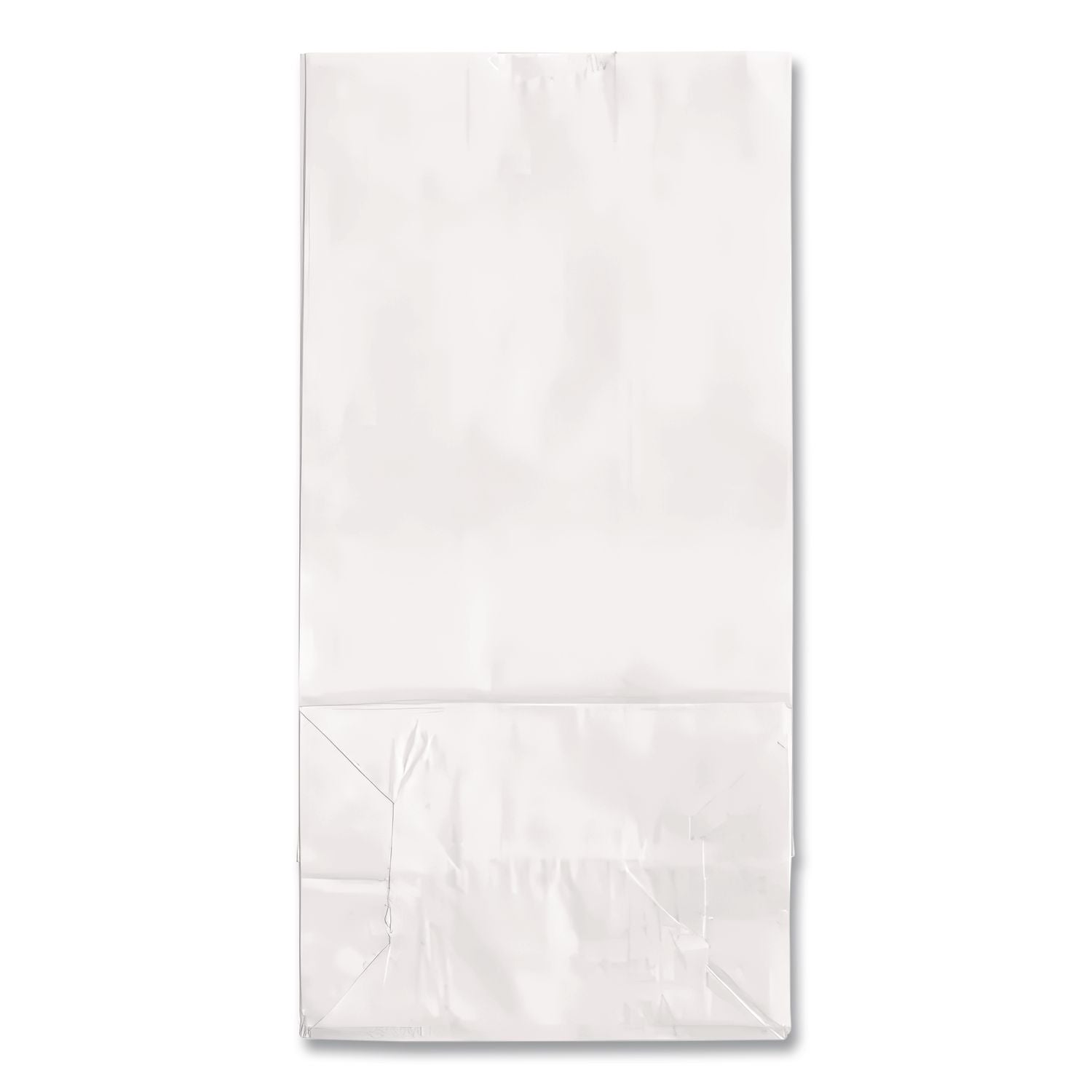 Grocery Paper Bags, 30 lb Capacity, #4, 5" x 3.33" x 9.75", White, 500 Bags