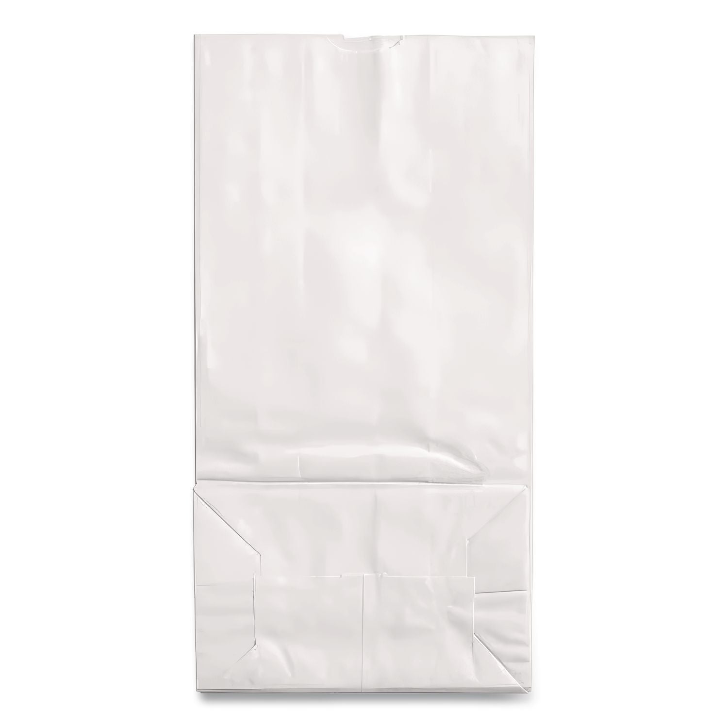 Grocery Paper Bags, 40 lb Capacity, #12, 7.06" x 4.5" x 13.75", White, 500 Bags