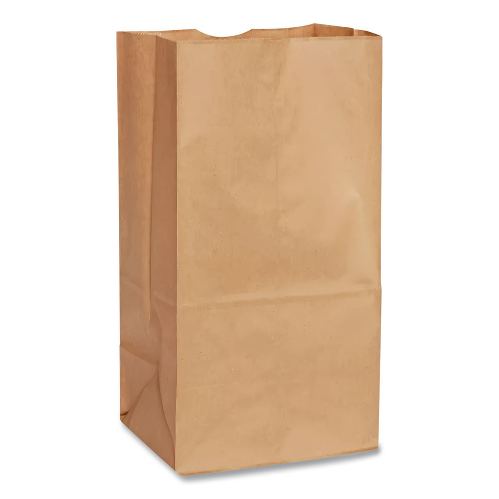 Grocery Paper Bags, 57 lb Capacity, #20, 8.25" x 5.94" x 16.13", Kraft, 500 Bags