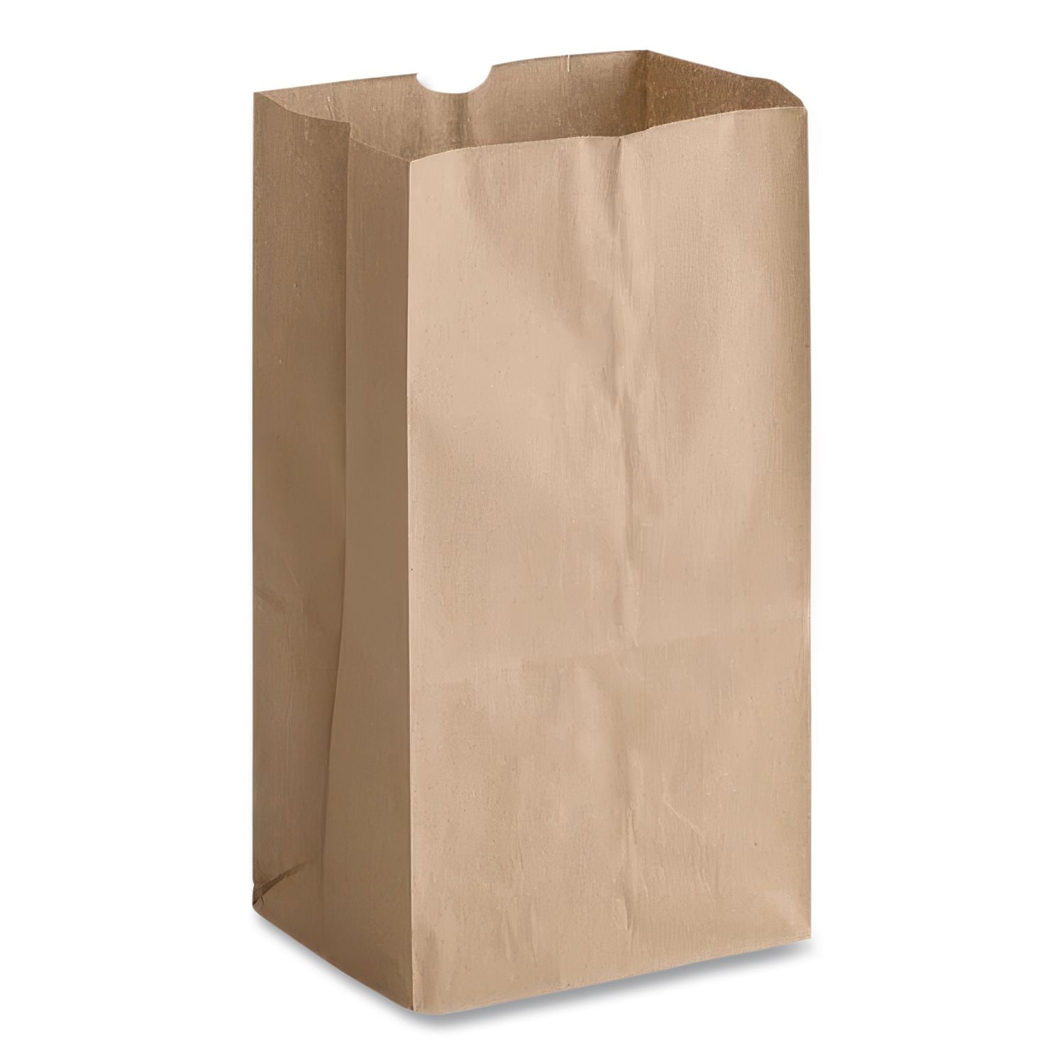 Grocery Paper Bags, 57 lb Capacity, #20 Squat, 8.25" x 5.94" x 13.38", Kraft, 500 Bags