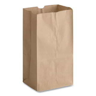 Grocery Paper Bags, 57 lb Capacity, #20 Squat, 8.25" x 5.94" x 13.38", Kraft, 500 Bags