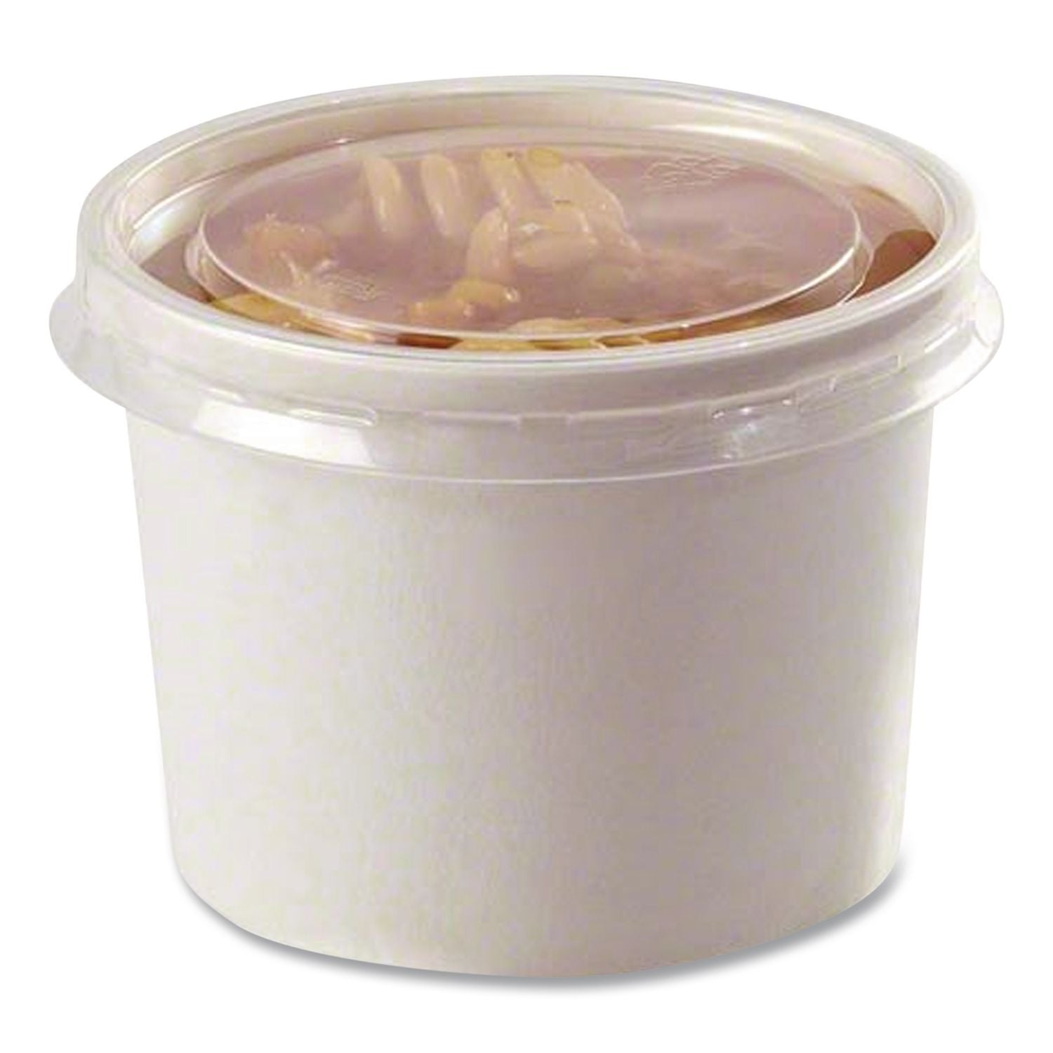 Plastic High Heat Vented Lid, Fits 16-32 oz, White, 50/Bag, 10/Bags Carton