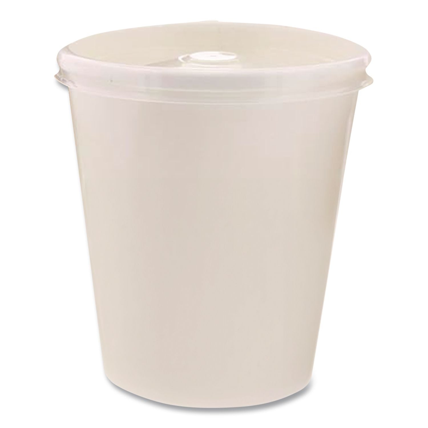Plastic High Heat Vented Lid, Fits 16-32 oz, White, 50/Bag, 10/Bags Carton