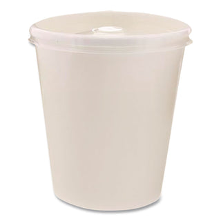 Plastic High Heat Vented Lid, Fits 16-32 oz, White, 50/Bag, 10/Bags Carton