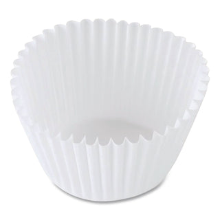 Fluted Bake Cups, 2.25 Diameter x 1.88 h, White, Paper, 500/Pack, 20 Packs/Carton