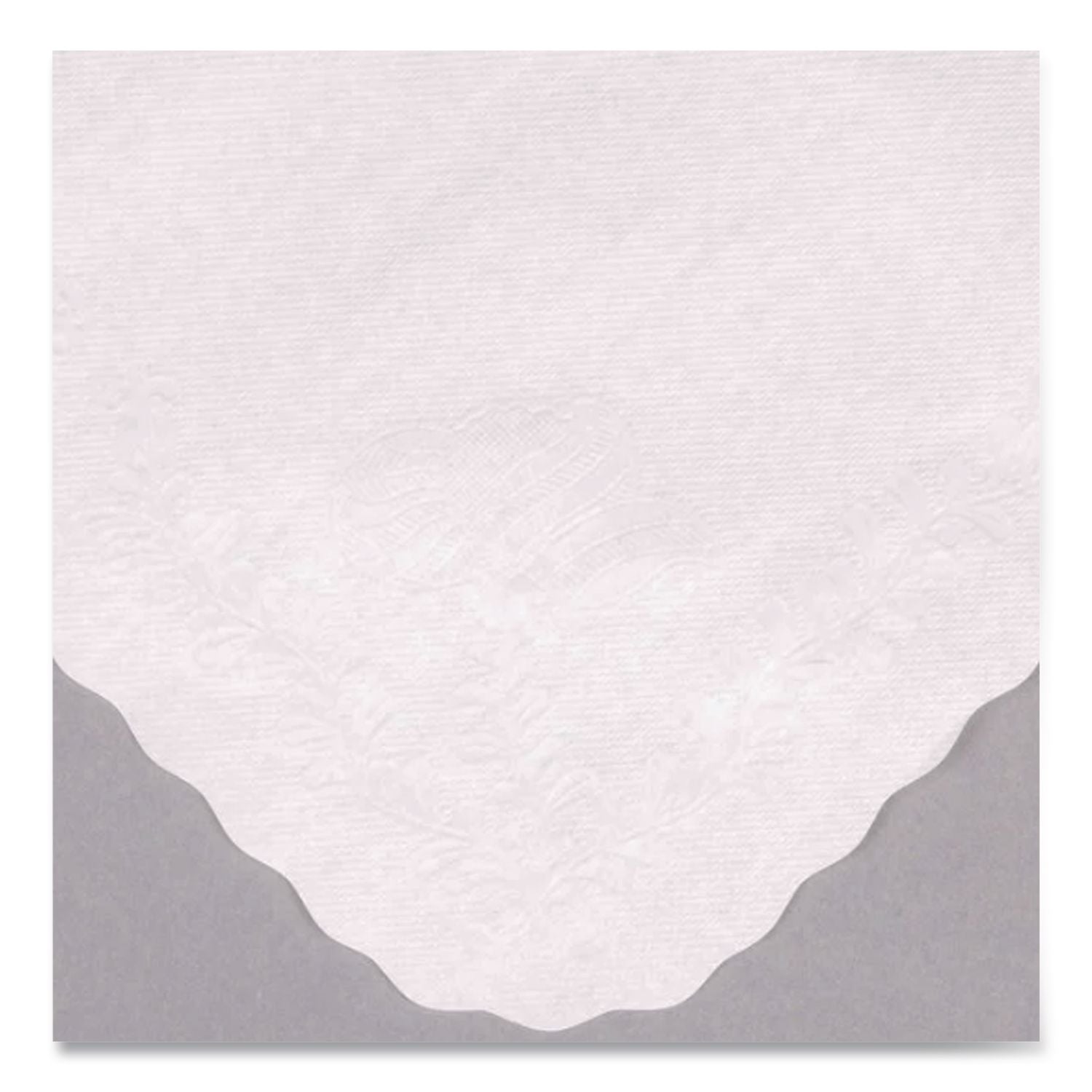 Scalloped Edge Traymat, Bond Paper, White, 16.63 x 12.75, 1,000/Carton