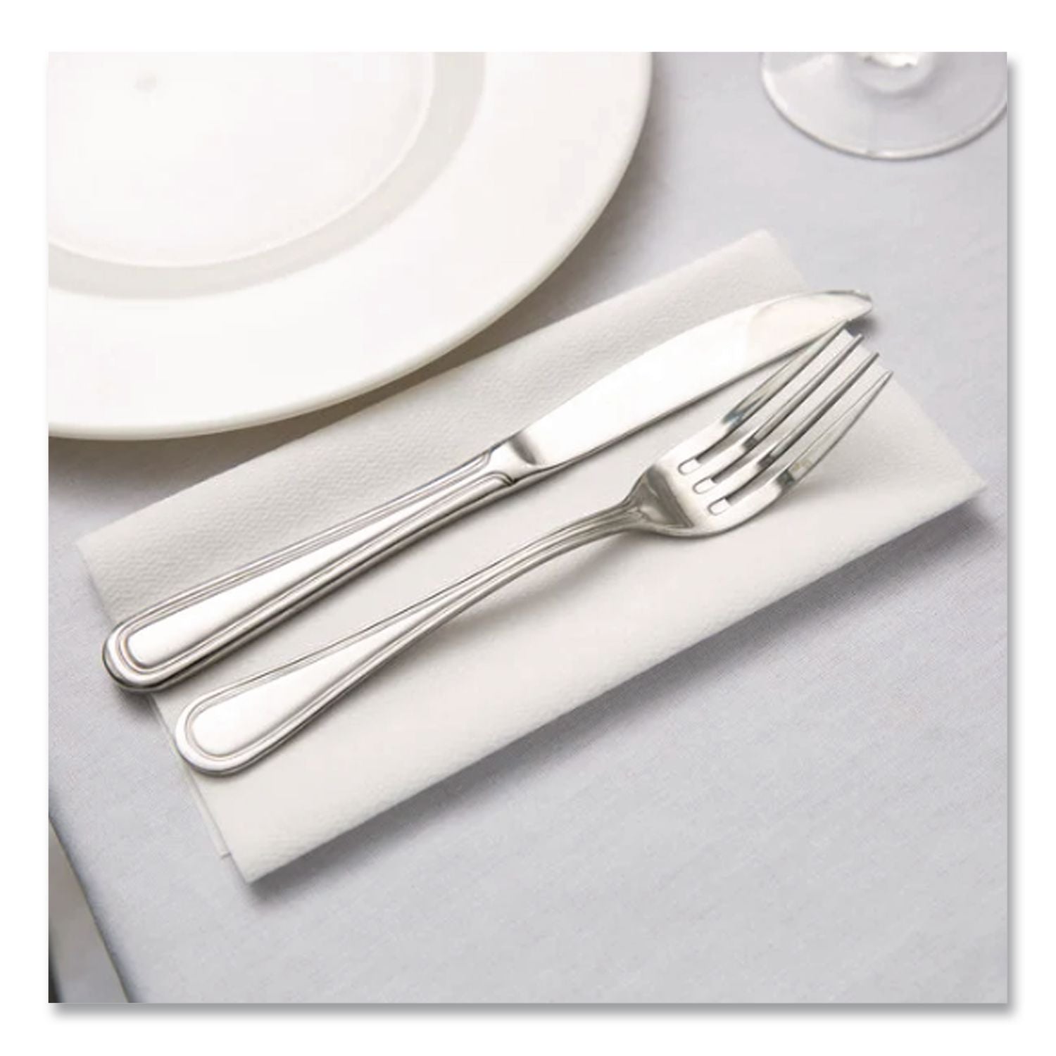 TASKBrand TopLine Linen Replacement Napkins, White, 16 x 16, 1000/Carton