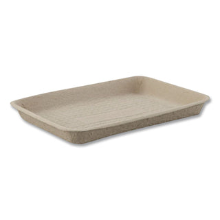Savaday Molded Fiber Flat Food Tray, 1-Compartment, 16 x 12, White, Paper, 200/Carton