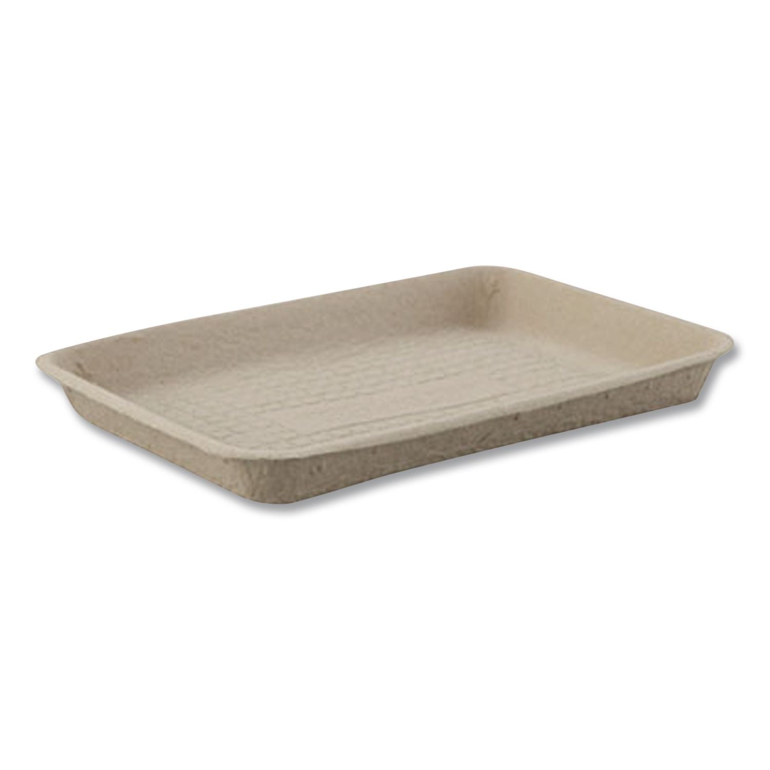 Savaday Molded Fiber Flat Food Tray, 1-Compartment, 16 x 12, White, Paper, 200/Carton
