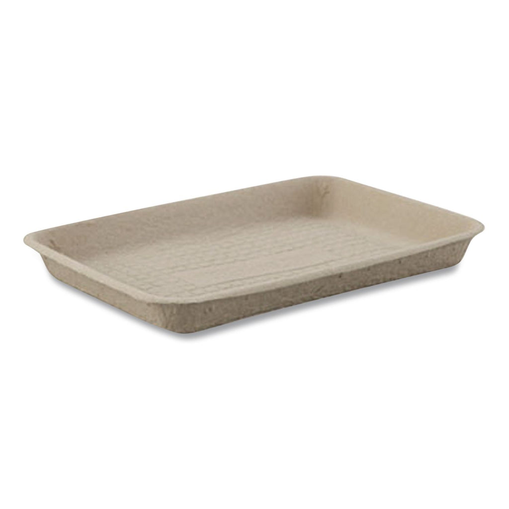 Savaday Molded Fiber Food Trays, 1-Compartment, 14 x 18, White, Paper, 100/Carton