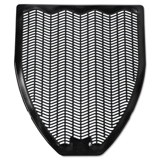 Disposable Urinal Floor Mat, Nonslip, Fresh Blast Scent, 17.5 x 20.38, Black, 6/Carton - 