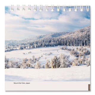 Scenic Three-Month Wall Calendar, Scenic Landscape Photography, 12 x 27, White Sheets, 14-Month (Dec to Jan): 2023 to 2025