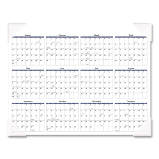 Landscape Panoramic Desk Pad, Landscapes Photography, 22 x 17, White Sheets, Clear Corners, 12-Month (Jan to Dec): 2024