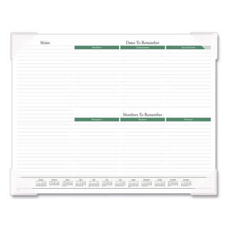 Seascape Panoramic Desk Pad, Seascape Panoramic Photography, 22 x 17, White Sheets, Clear Corners, 12-Month (Jan-Dec): 2024