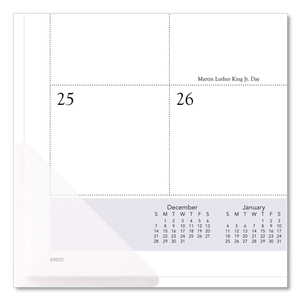 Landscape Panoramic Desk Pad, Landscapes Photography, 22 x 17, White Sheets, Clear Corners, 12-Month (Jan to Dec): 2024