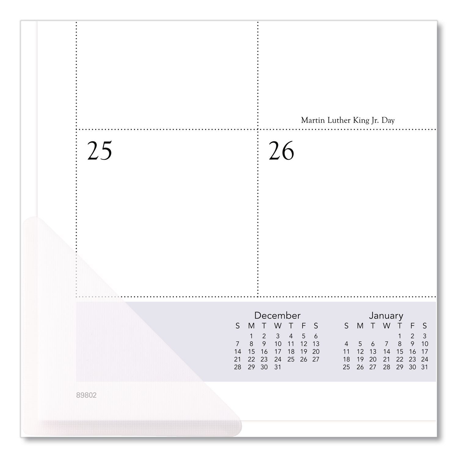 Landscape Panoramic Desk Pad, Landscapes Photography, 22 x 17, White Sheets, Clear Corners, 12-Month (Jan to Dec): 2024