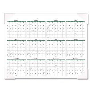 Seascape Panoramic Desk Pad, Seascape Panoramic Photography, 22 x 17, White Sheets, Clear Corners, 12-Month (Jan-Dec): 2024