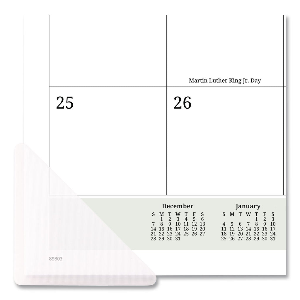 Seascape Panoramic Desk Pad, Seascape Panoramic Photography, 22 x 17, White Sheets, Clear Corners, 12-Month (Jan-Dec): 2024