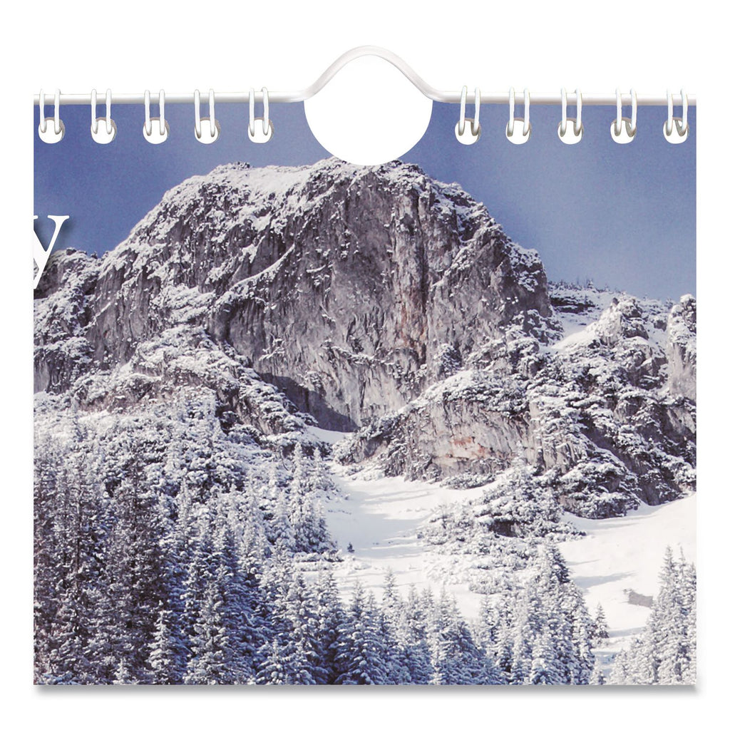 Scenic Monthly Wall Calendar, Scenic Landscape Photography, 12 x 17, White/Multicolor Sheets, 12-Month (Jan to Dec): 2024