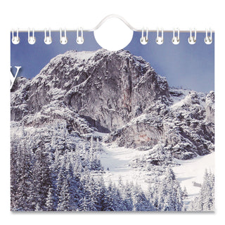 Scenic Monthly Wall Calendar, Scenic Landscape Photography, 12 x 17, White/Multicolor Sheets, 12-Month (Jan to Dec): 2024