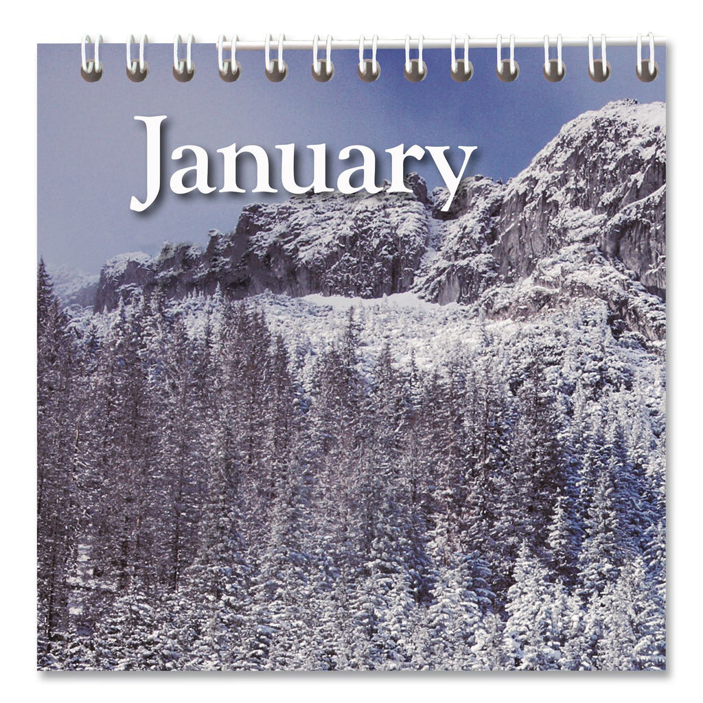 Scenic Monthly Wall Calendar, Scenic Landscape Photography, 12 x 17, White/Multicolor Sheets, 12-Month (Jan to Dec): 2024