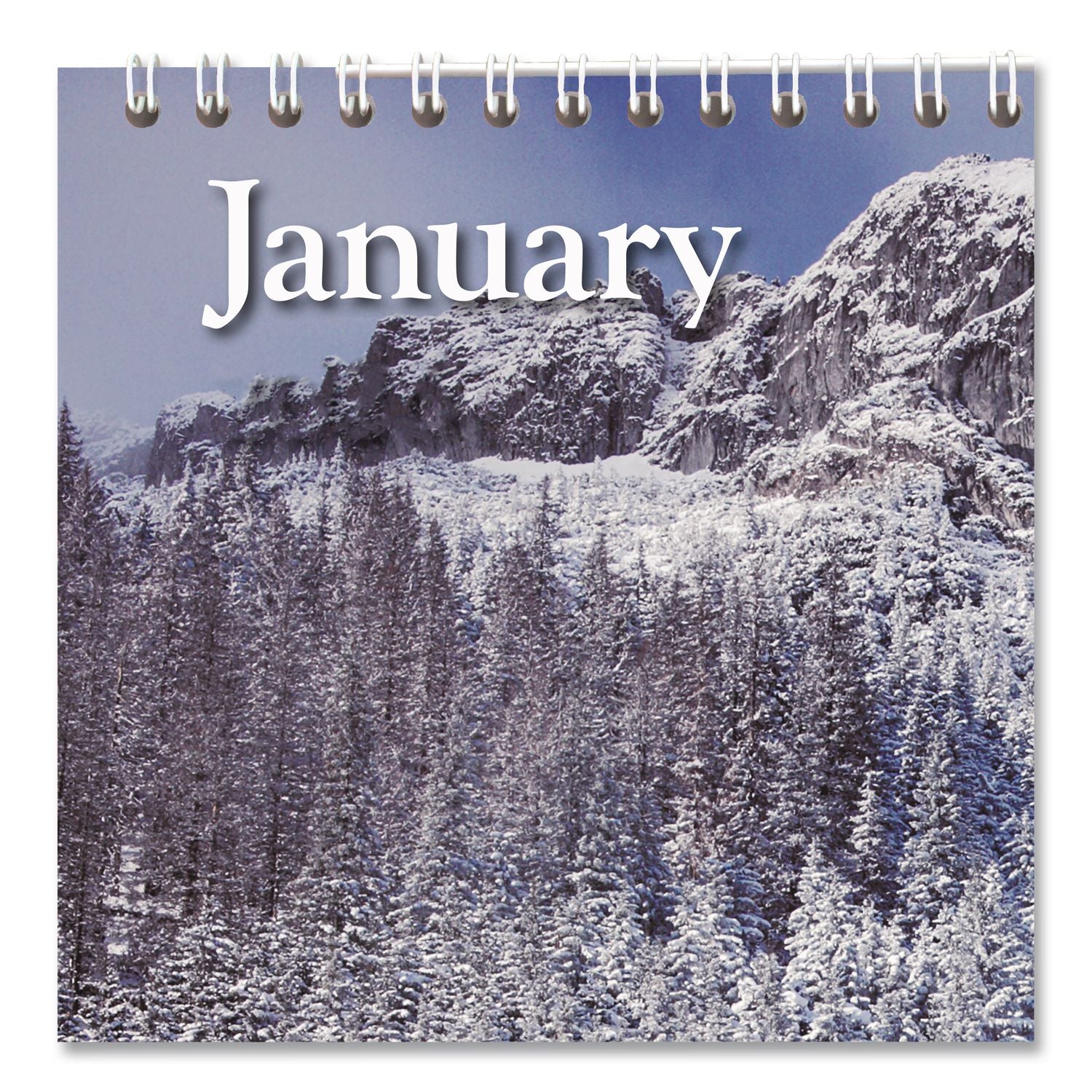 Scenic Monthly Wall Calendar, Scenic Landscape Photography, 12 x 17, White/Multicolor Sheets, 12-Month (Jan to Dec): 2024