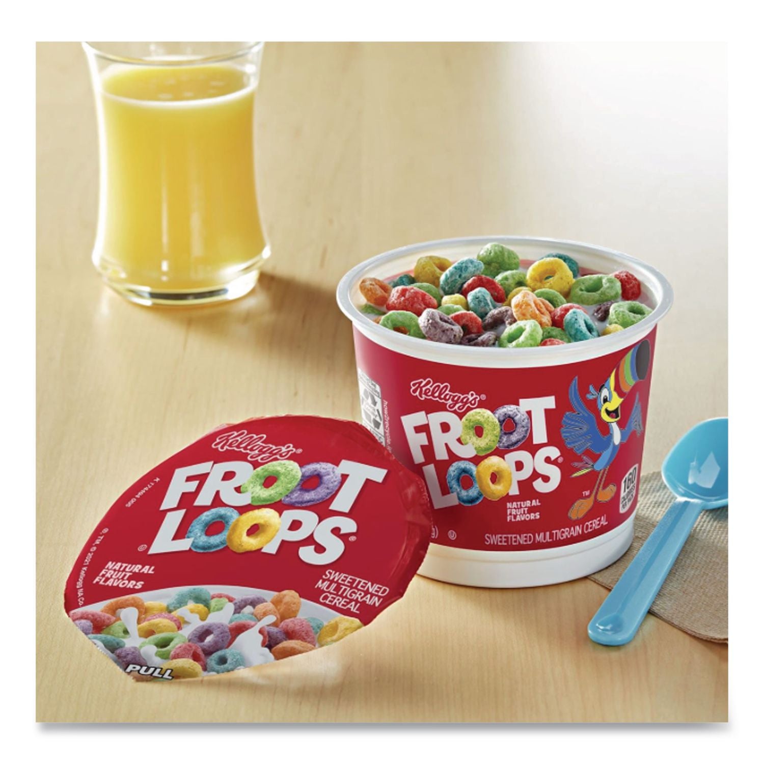 Froot Loops Breakfast Cereal, Single-Serve 1.5 oz Cup, 6/Box