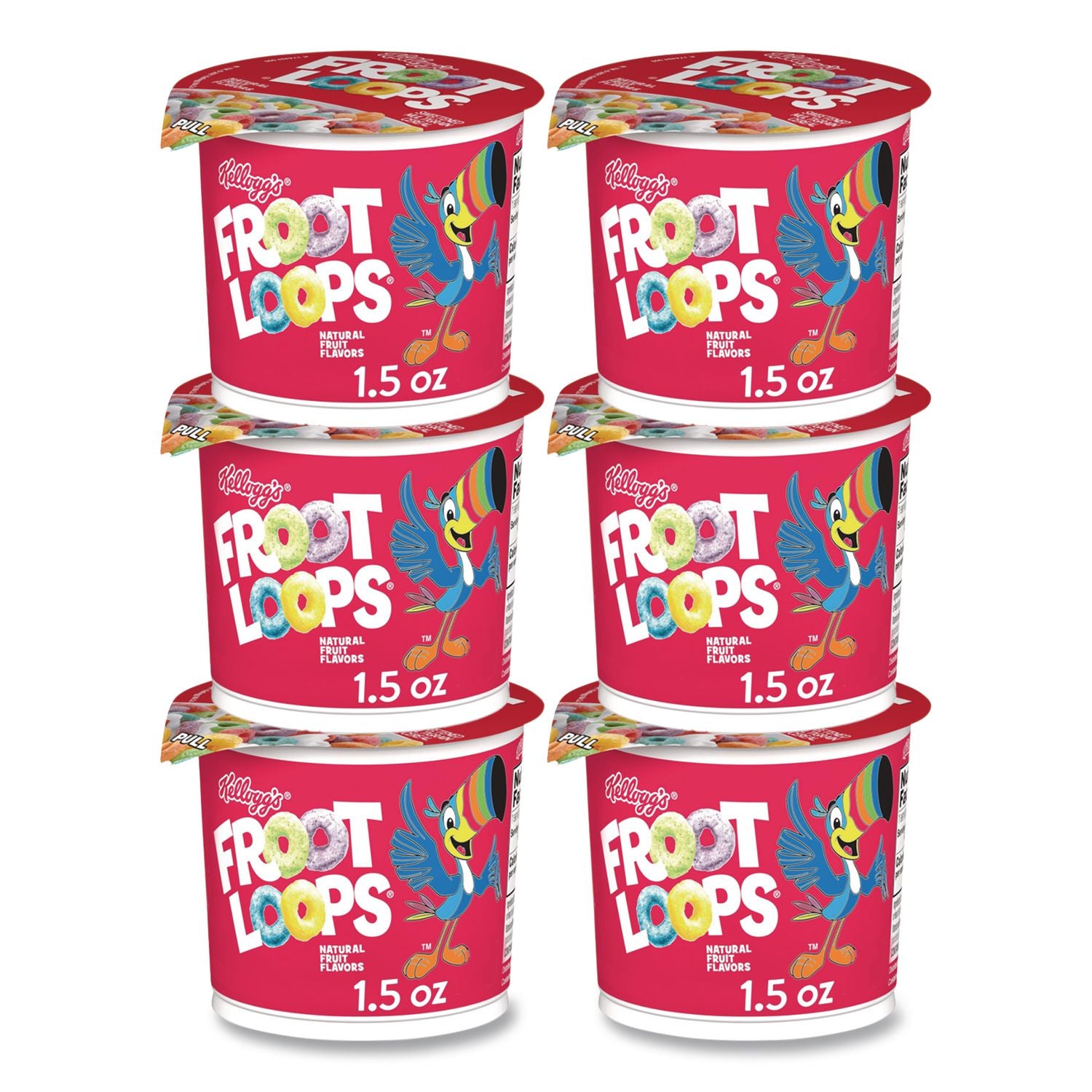 Froot Loops Breakfast Cereal, Single-Serve 1.5 oz Cup, 6/Box
