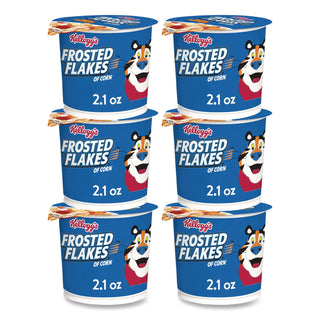 Breakfast Cereal, Frosted Flakes, Single-Serve 2.1 oz Cup, 6/Box