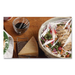 PVC Food Wrap Film Roll in Easy Glide Cutter Box, 18" x 2,000 ft, Clear