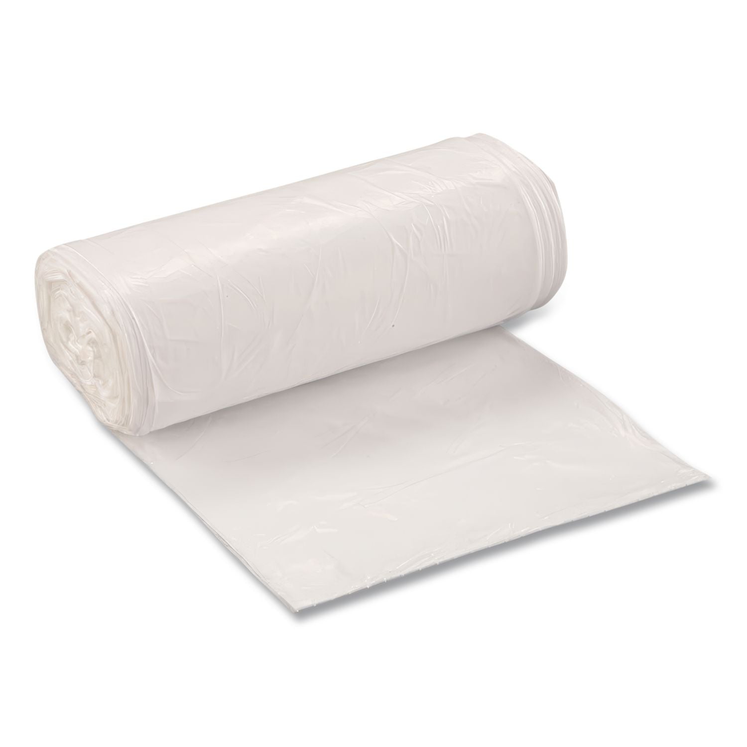 Linear Low Density Can Liners, 30 gal, 0.75 mil, 30" x 36", White, 200/Carton