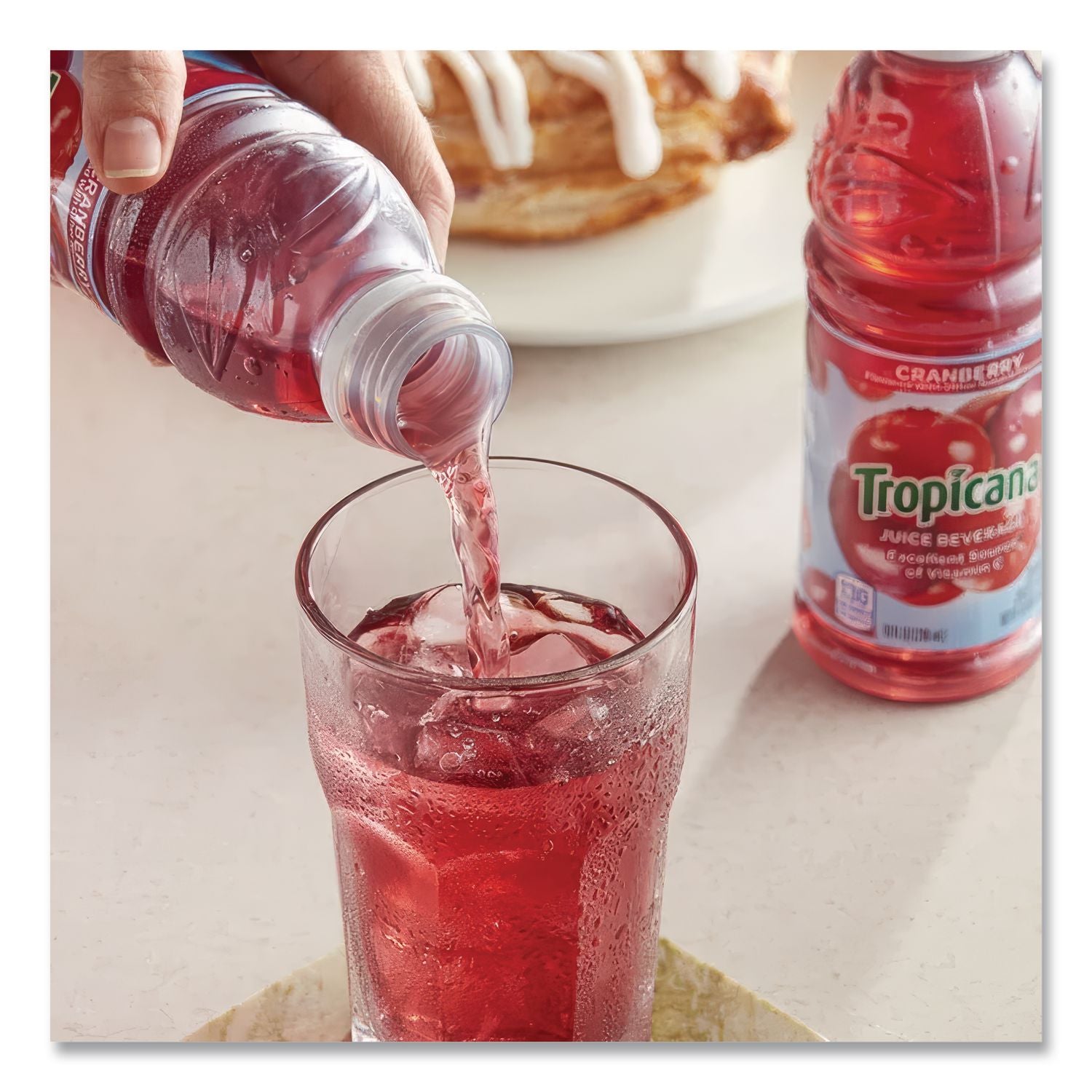 Juice Beverage, Cranberry, 15.2oz Bottle, 12/Carton