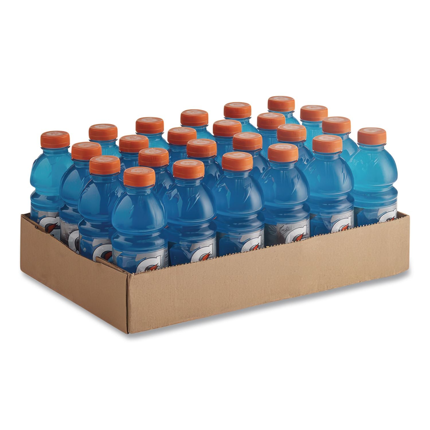 G-Series Perform 02 Thirst Quencher, Cool Blue, 20 oz Bottle, 24/Carton