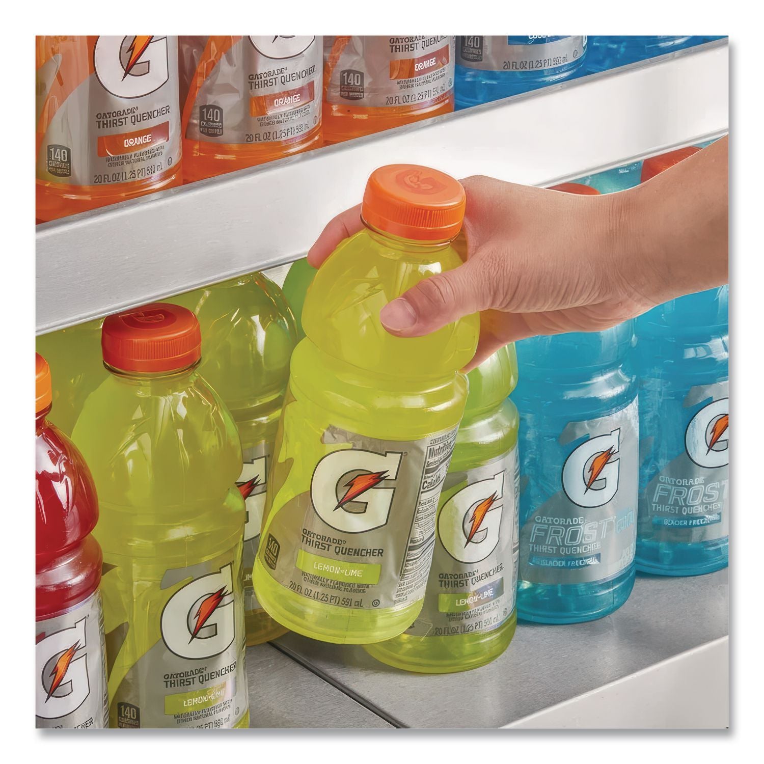 G-Series Perform 02 Thirst Quencher Lemon-Lime, 20 oz Bottle, 24/Carton